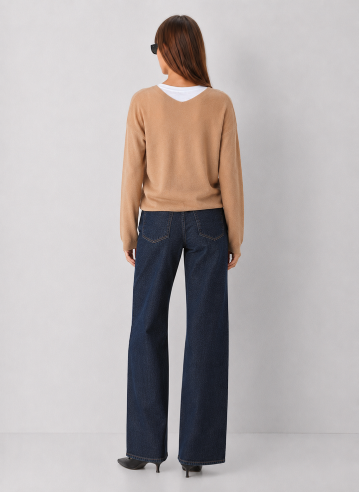 V-Neck One Size Light weight Knit Sweater