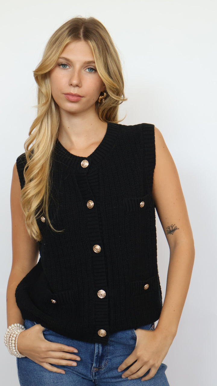 Rylin Knit Sleeveless Sweater