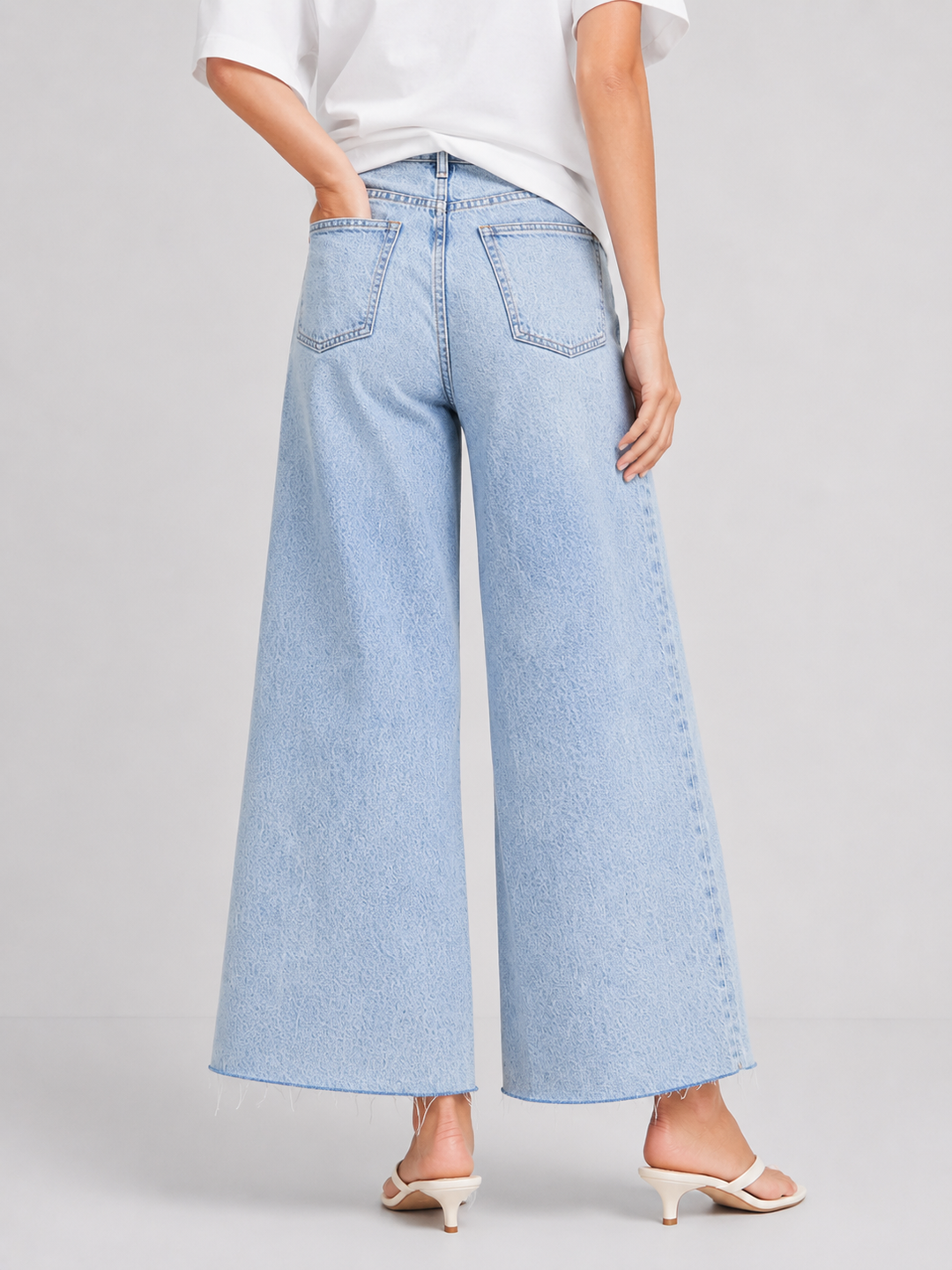 Habitual Denver High Rise Wide Leg Crop Jean