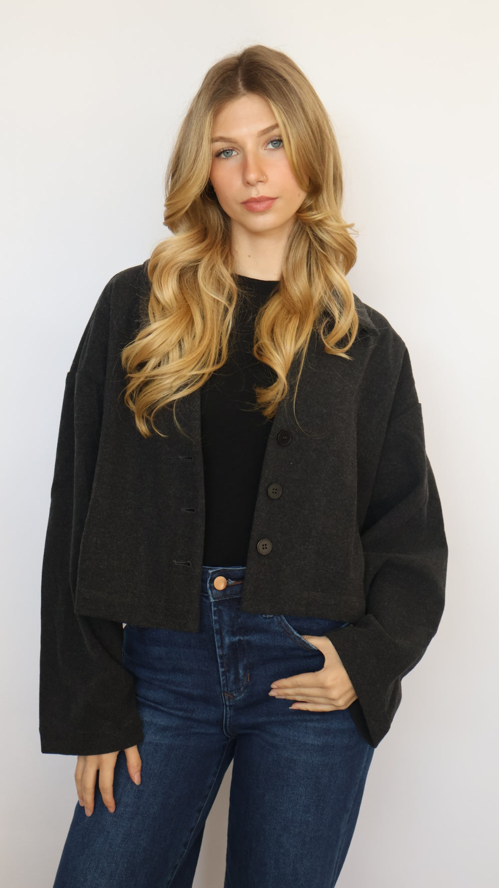 Crop Collared Jacket