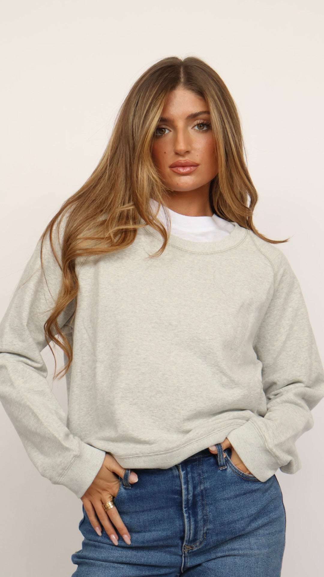 The Perfect Cotton Crew Neck Sweatshirt