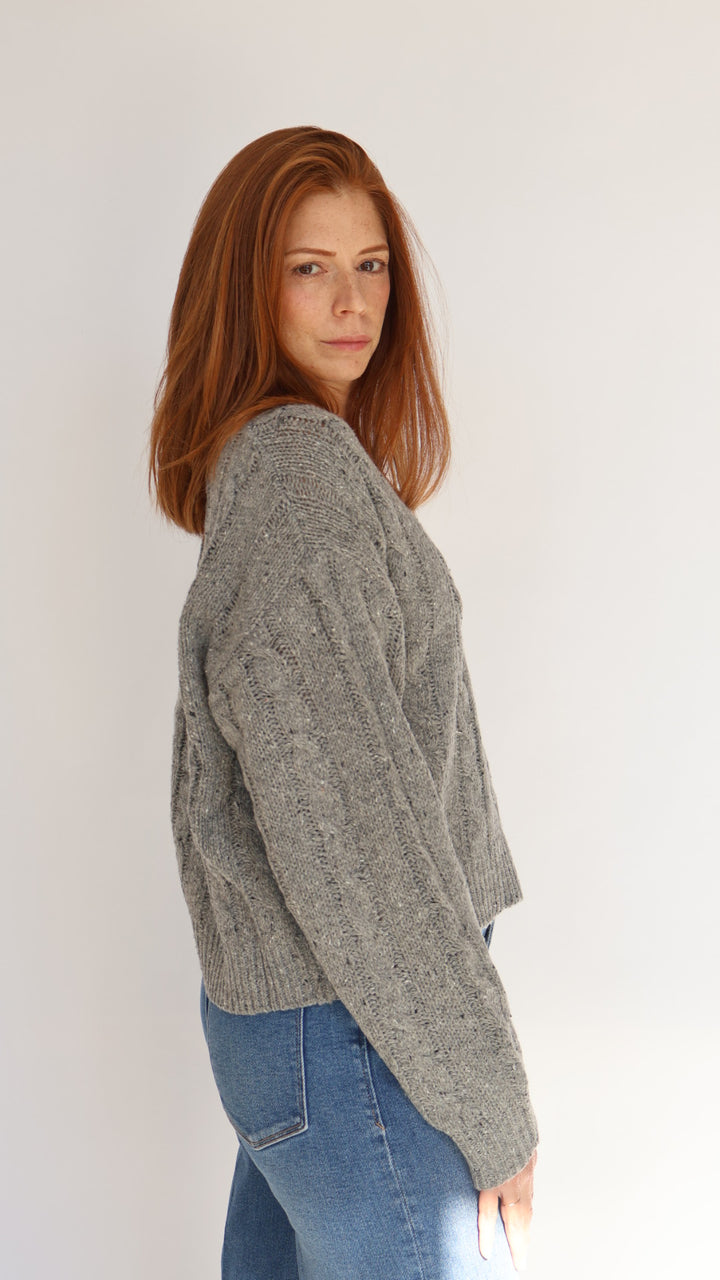 Pierre Chunky Grey Sweater