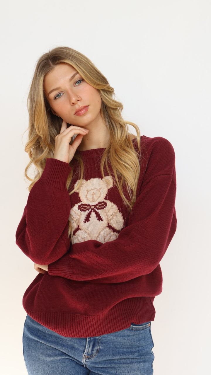 Oversized Polo Sweater