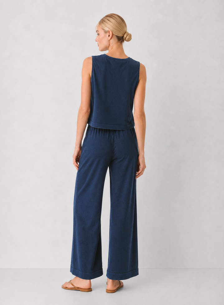 Z Supply Sloane Jersey Denim Muscle Tank