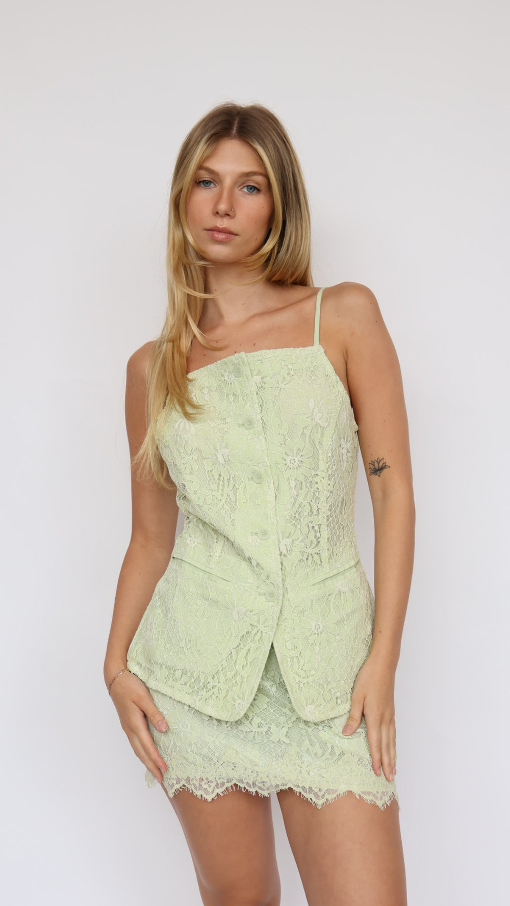 Delicate Lace Mini Skirt