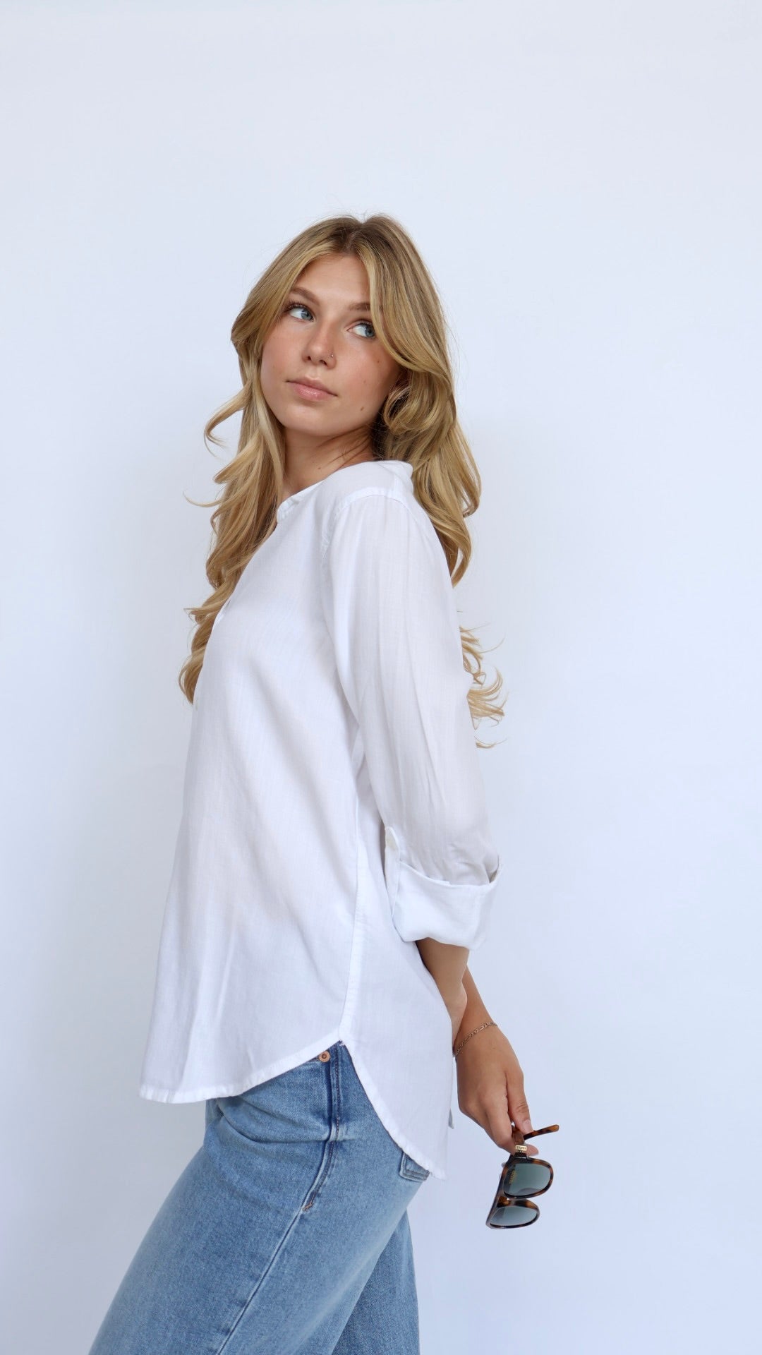 Thread & Supply Presley Oversized Button Down Top