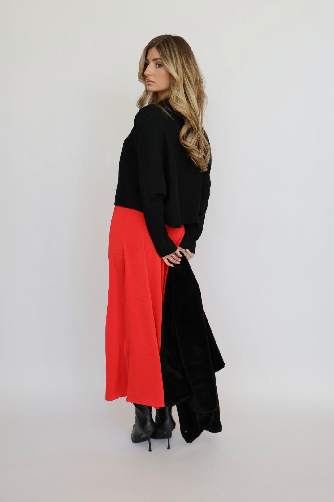 Z Supply Northpointe Satin Midi Skirt