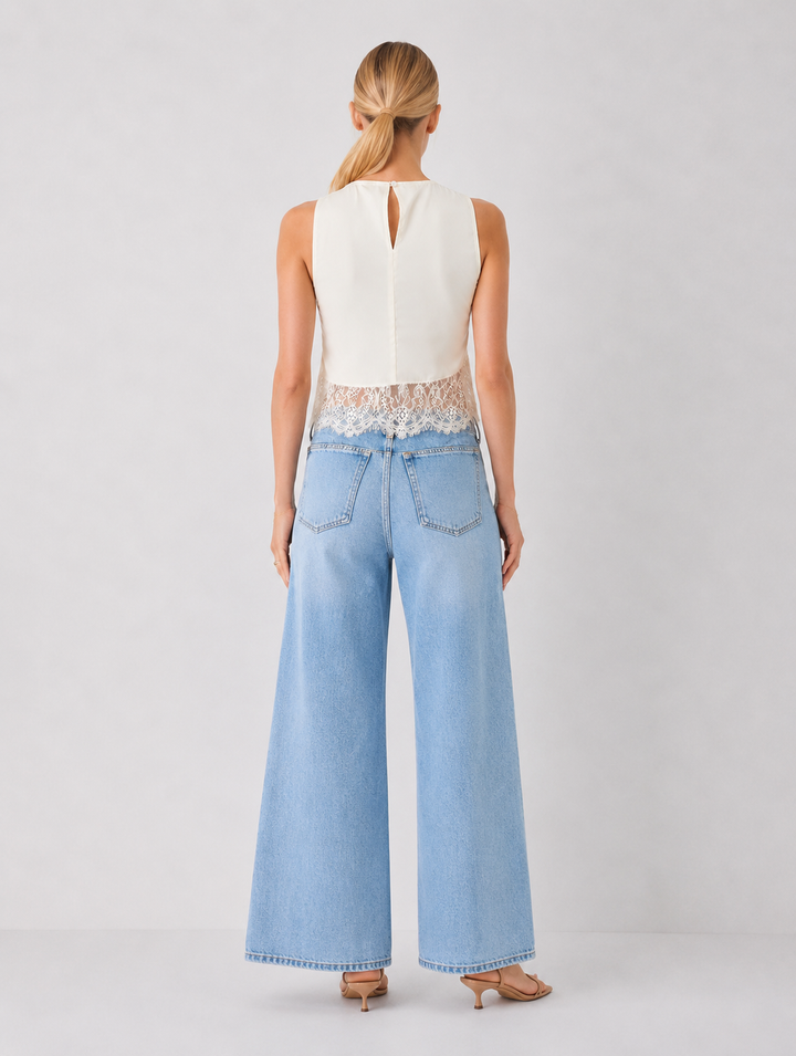 Lace Detail Sleeveless Top