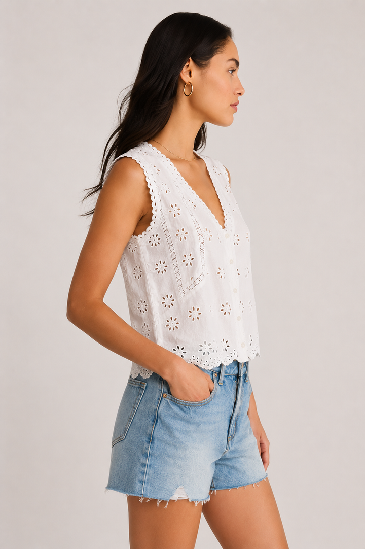 Preorder Z Supply Darcy Top - Eyelet Cotton Top