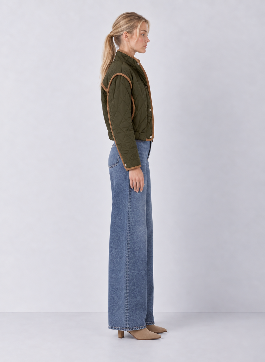 Elan Cord Trim Quilted Jacket