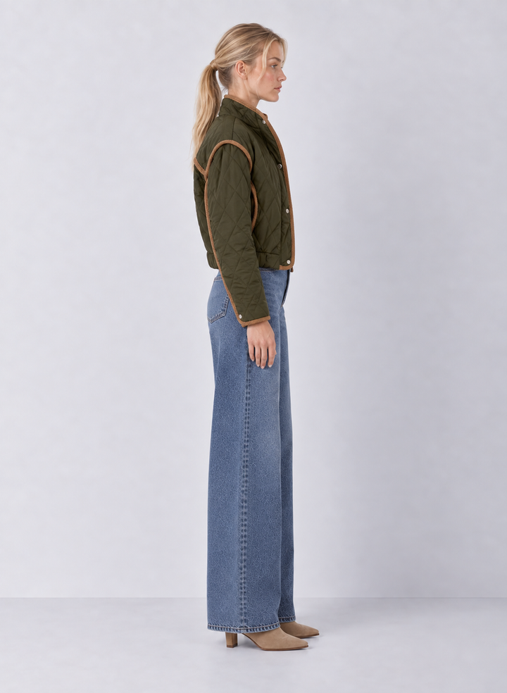 Elan Cord Trim Quilted Jacket