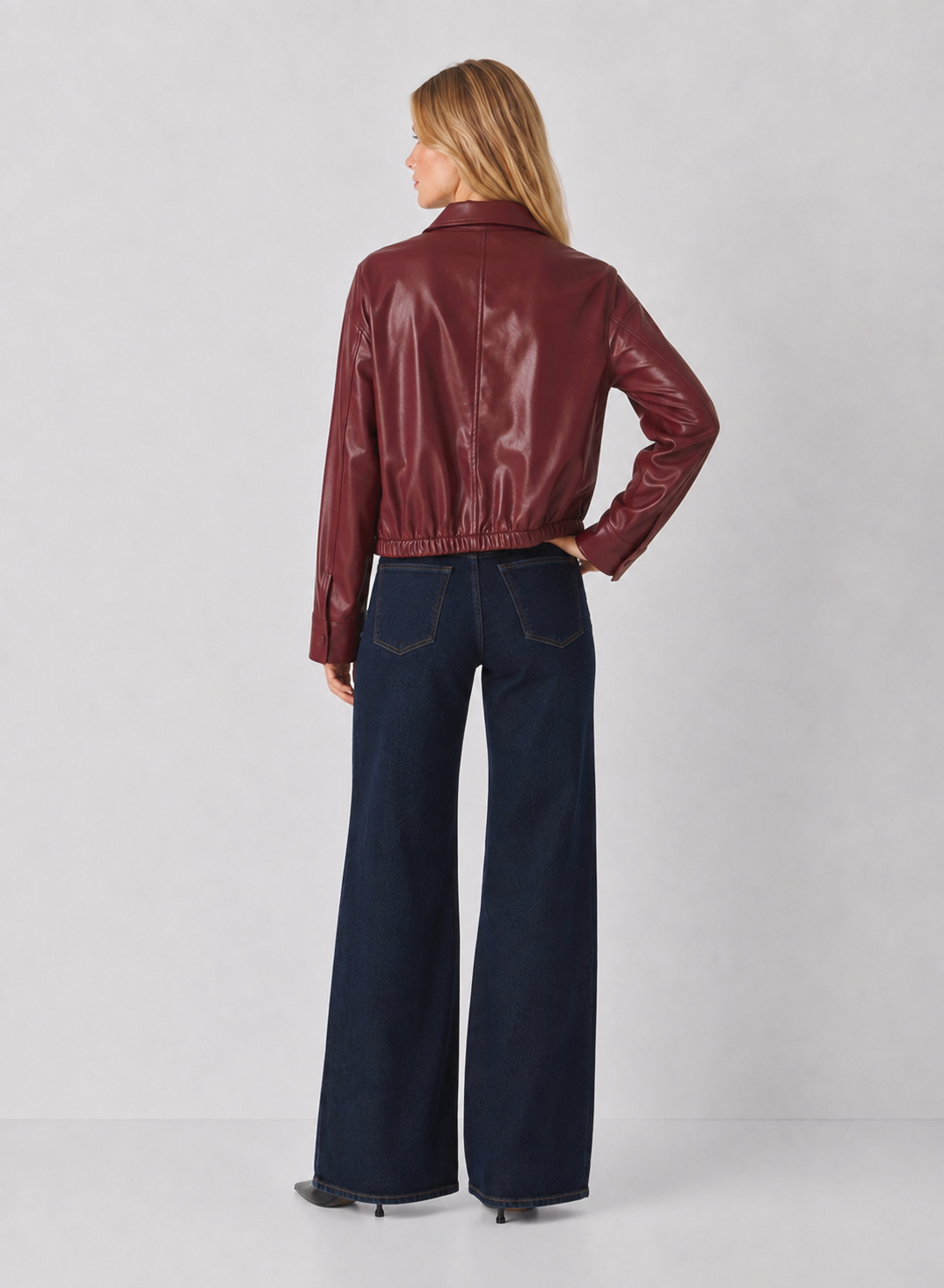 Preorder Vegan Leather Bomber Jacket