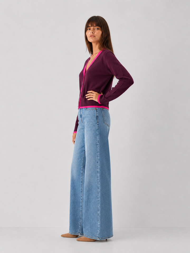 Steve Madden Arwen Color Block Cardigan