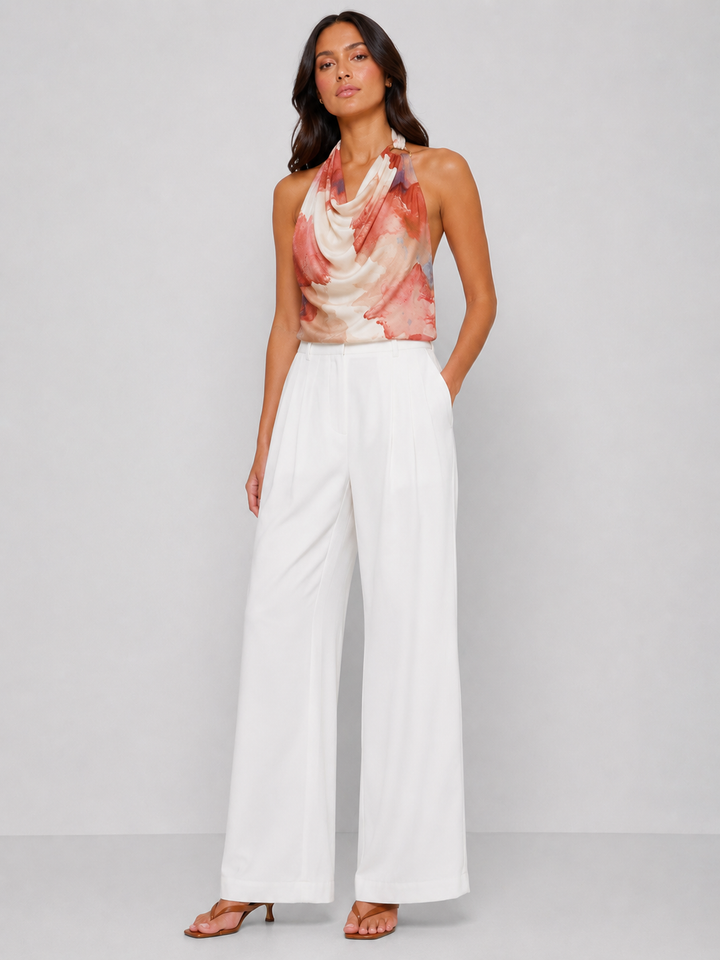 Elevated Print Halter Top