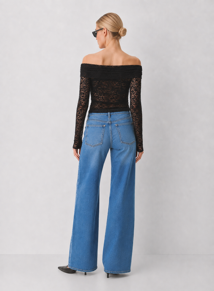 Off-shoulder Lace Top