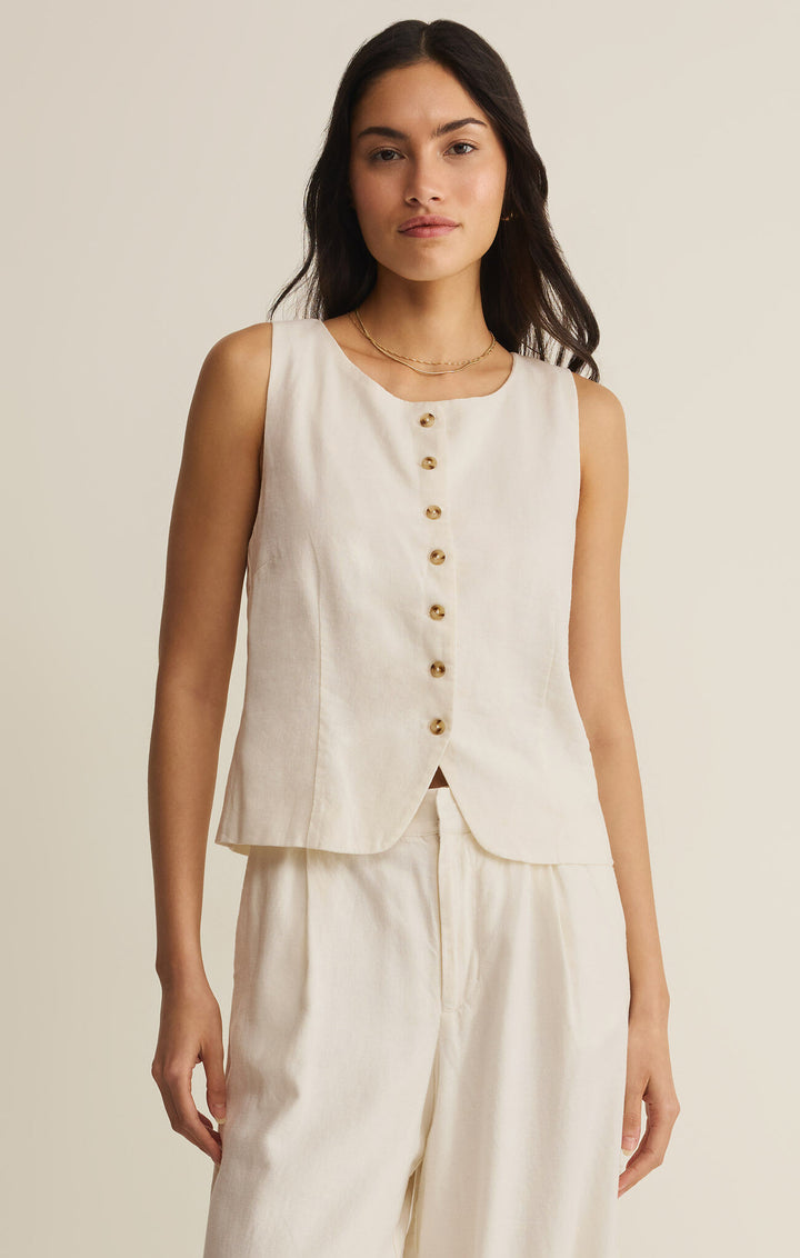 Z Supply Roman Linen Vest
