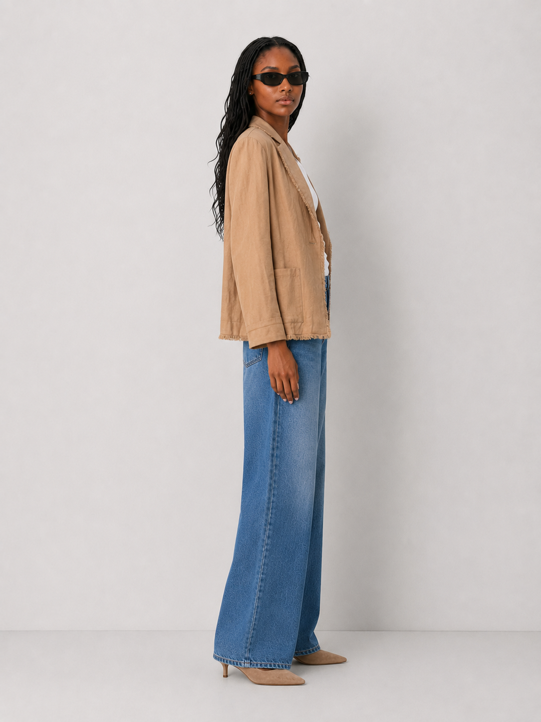 Elan Refined Fringe Blazer