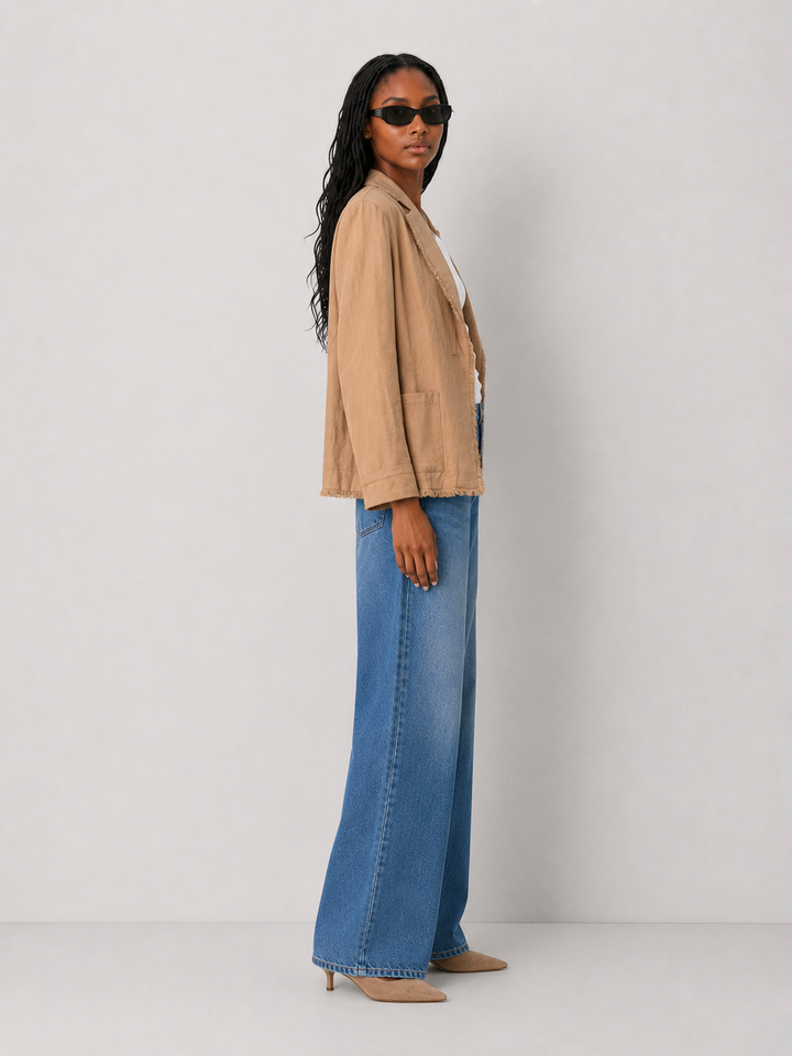 Elan Refined Fringe Blazer
