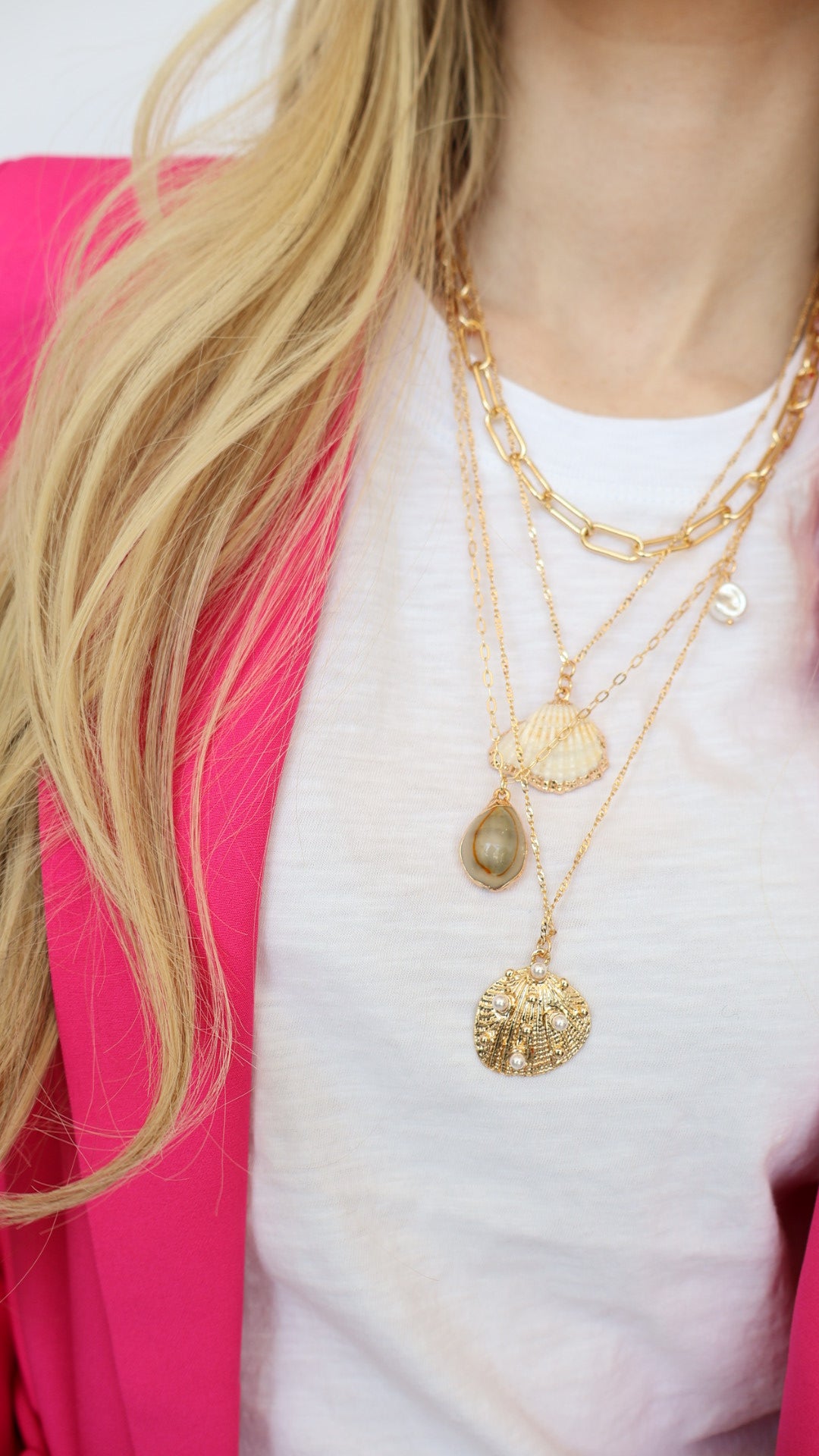 Charms Layered Chains Necklace