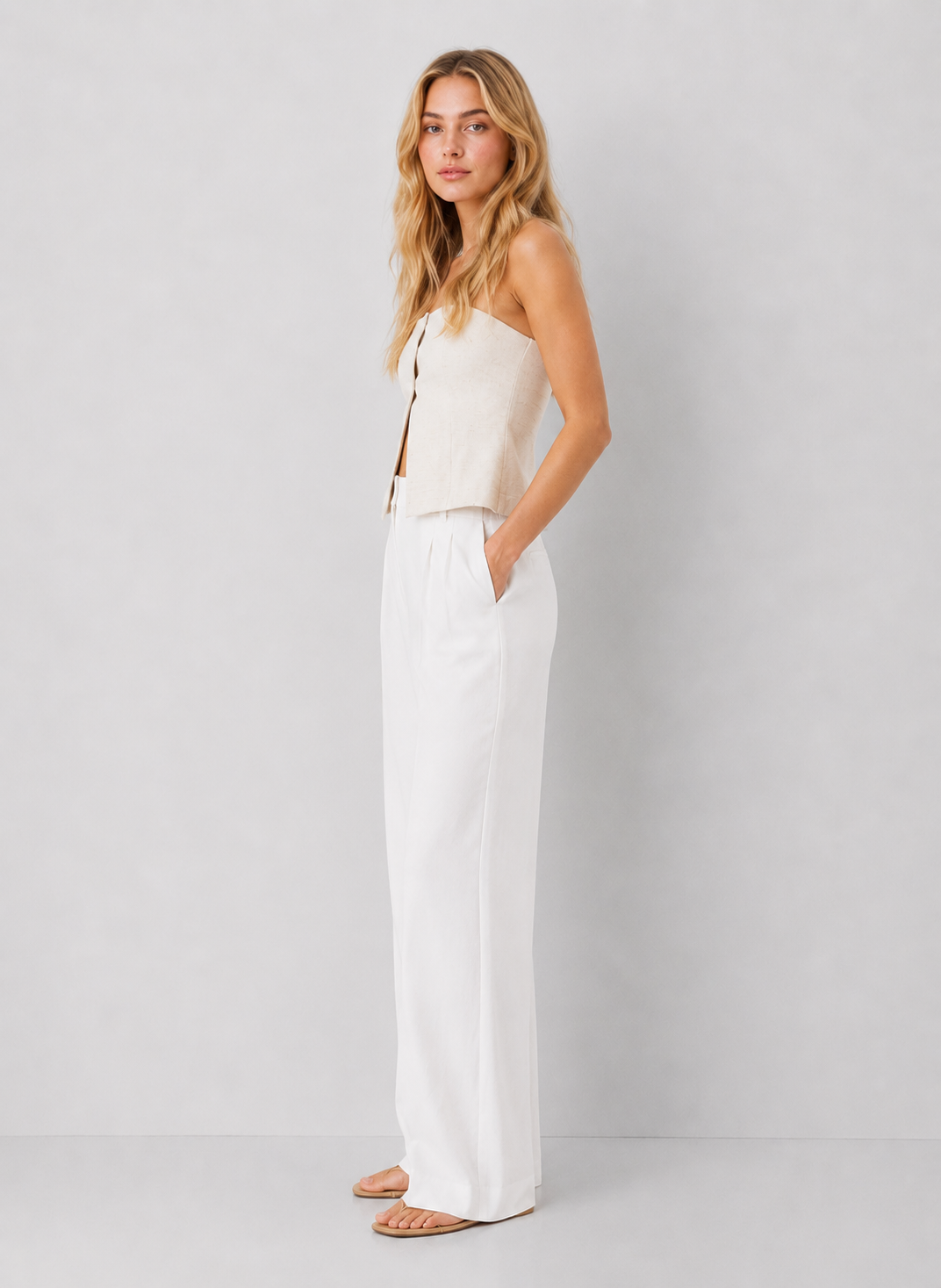 Habitual Button Front Top
