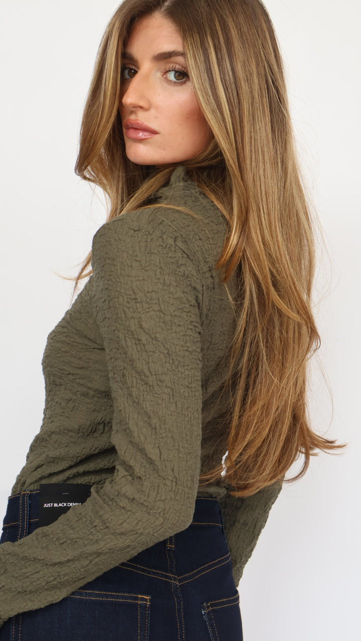 Habitual Fitted Turtleneck Top