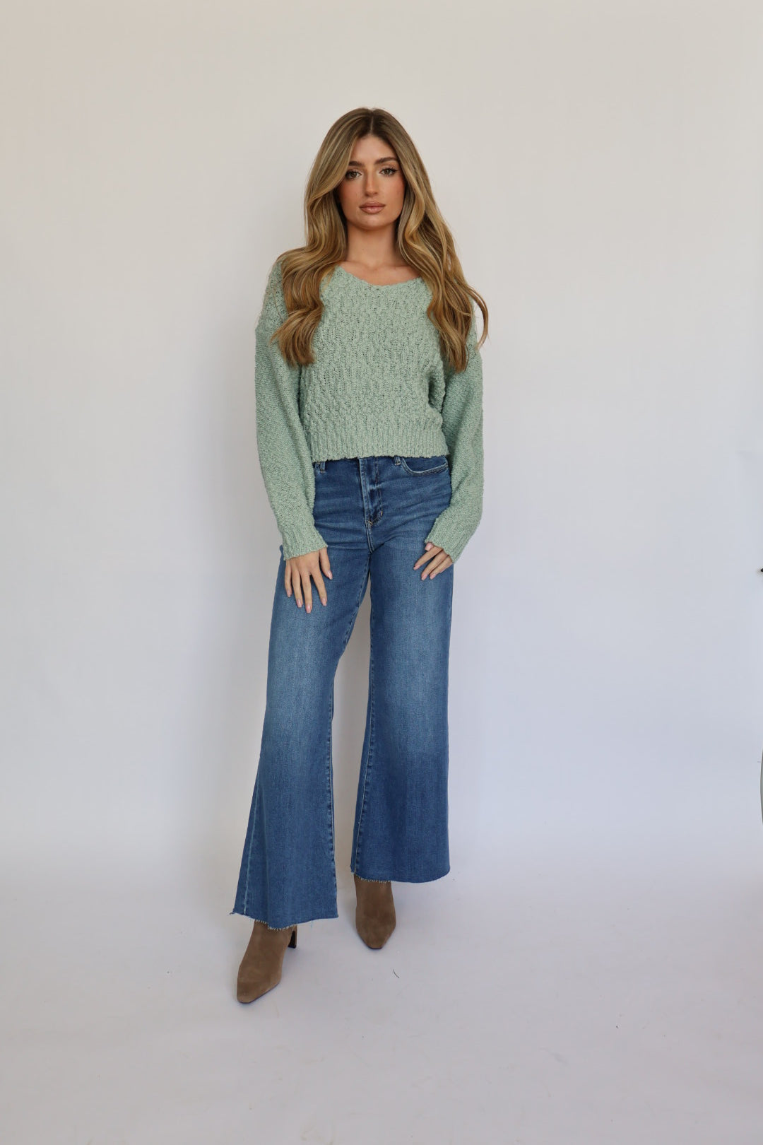 Dear John Denim Lexi Sweater - Iceberg Green