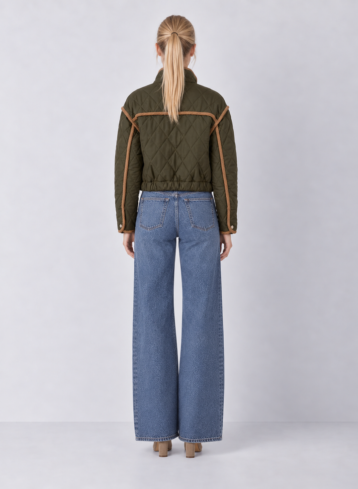 Elan Cord Trim Quilted Jacket