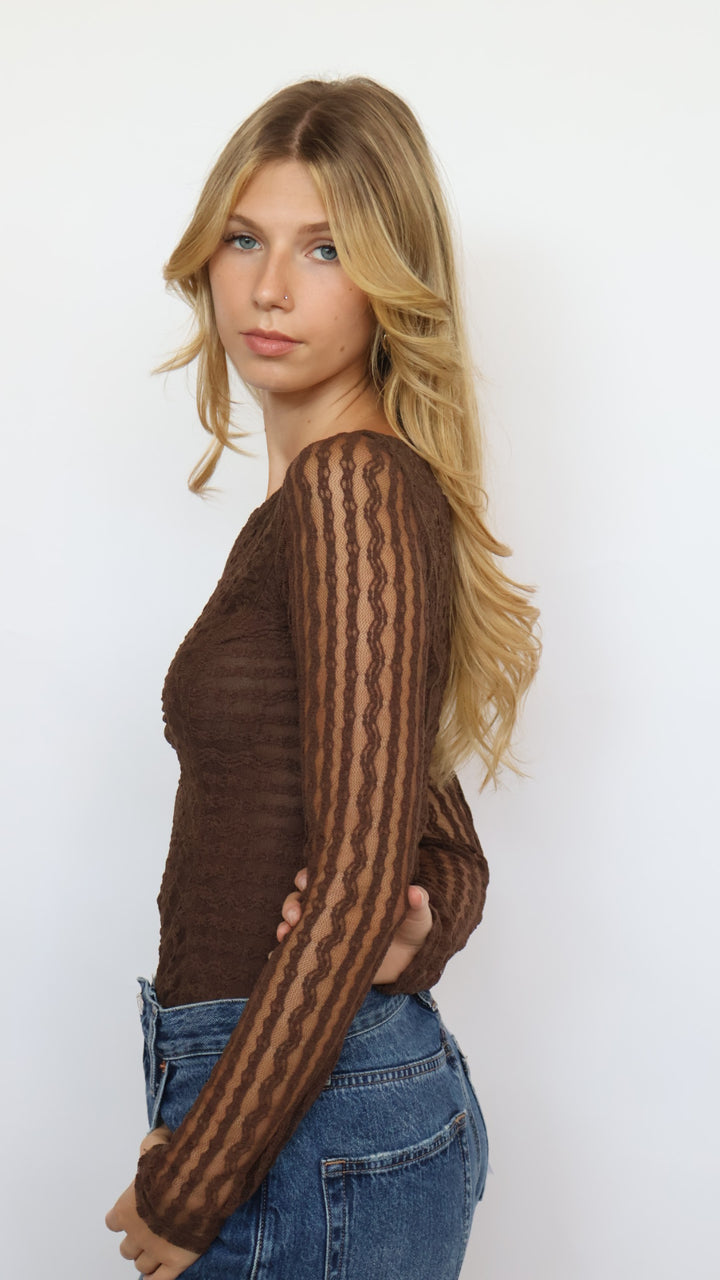 Lace Boatneck Bodysuit