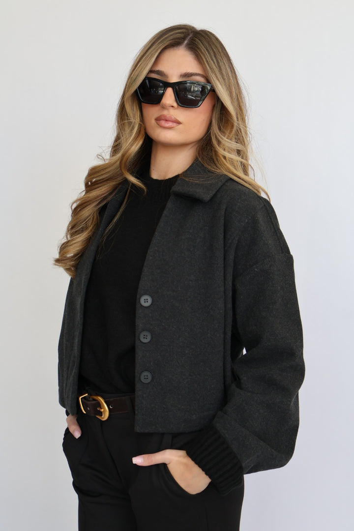 Crop Collared Jacket