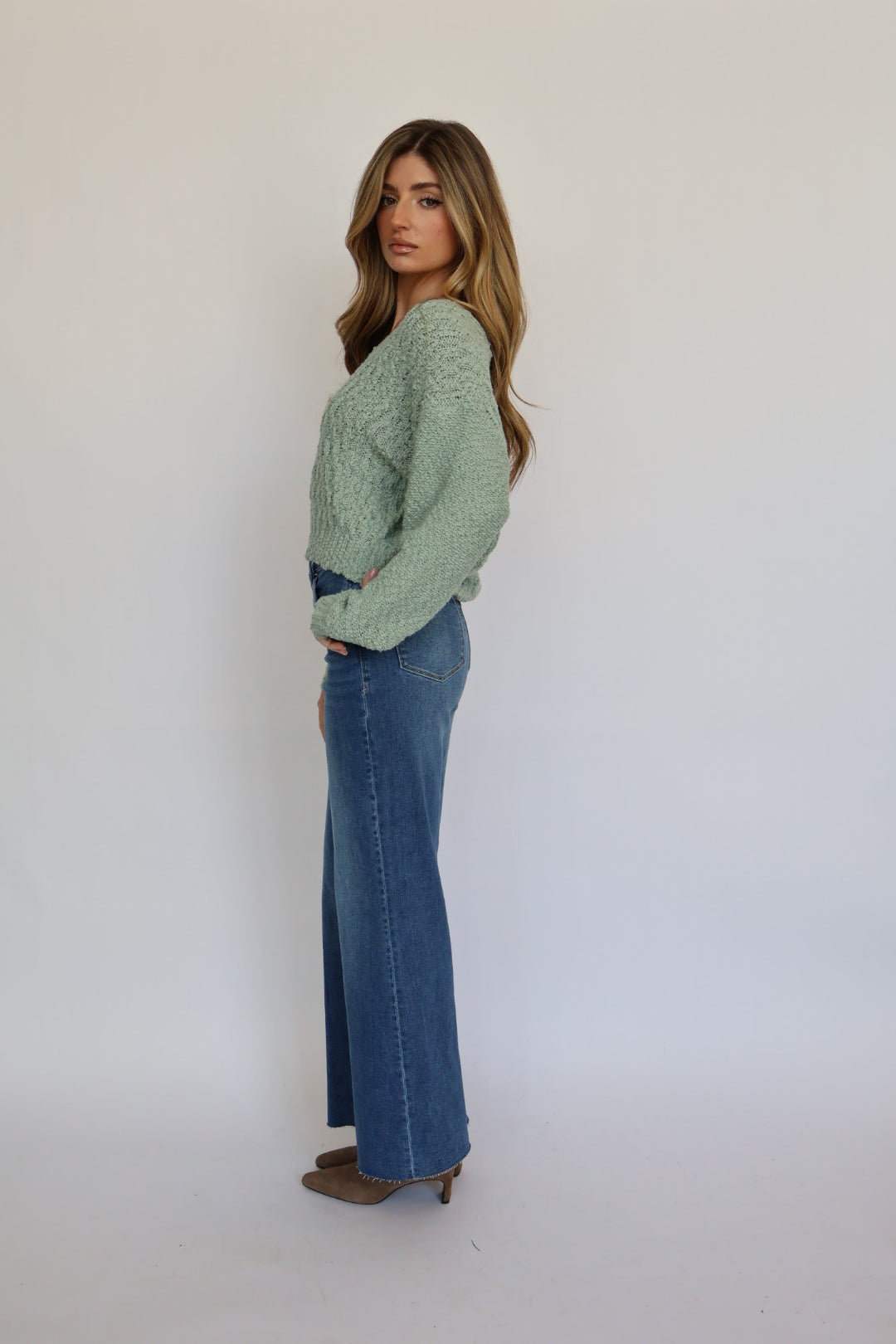Dear John Denim Lexi Sweater - Iceberg Green