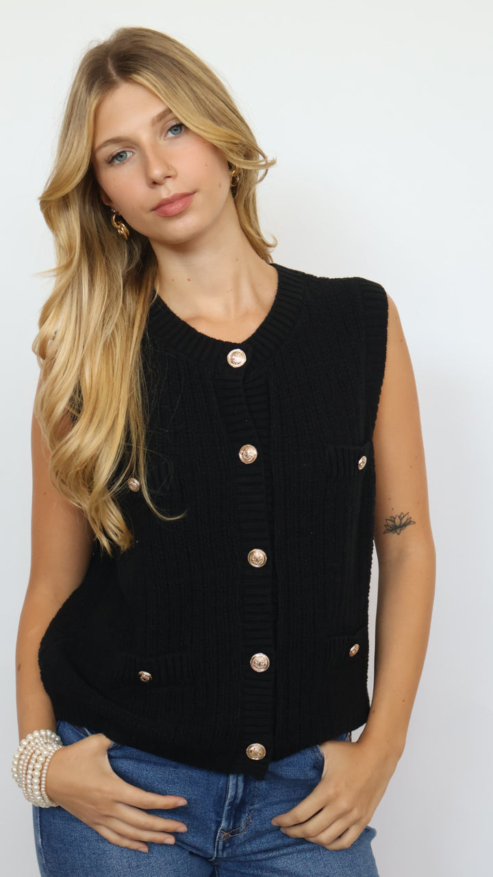 Rylin Knit Sleeveless Sweater
