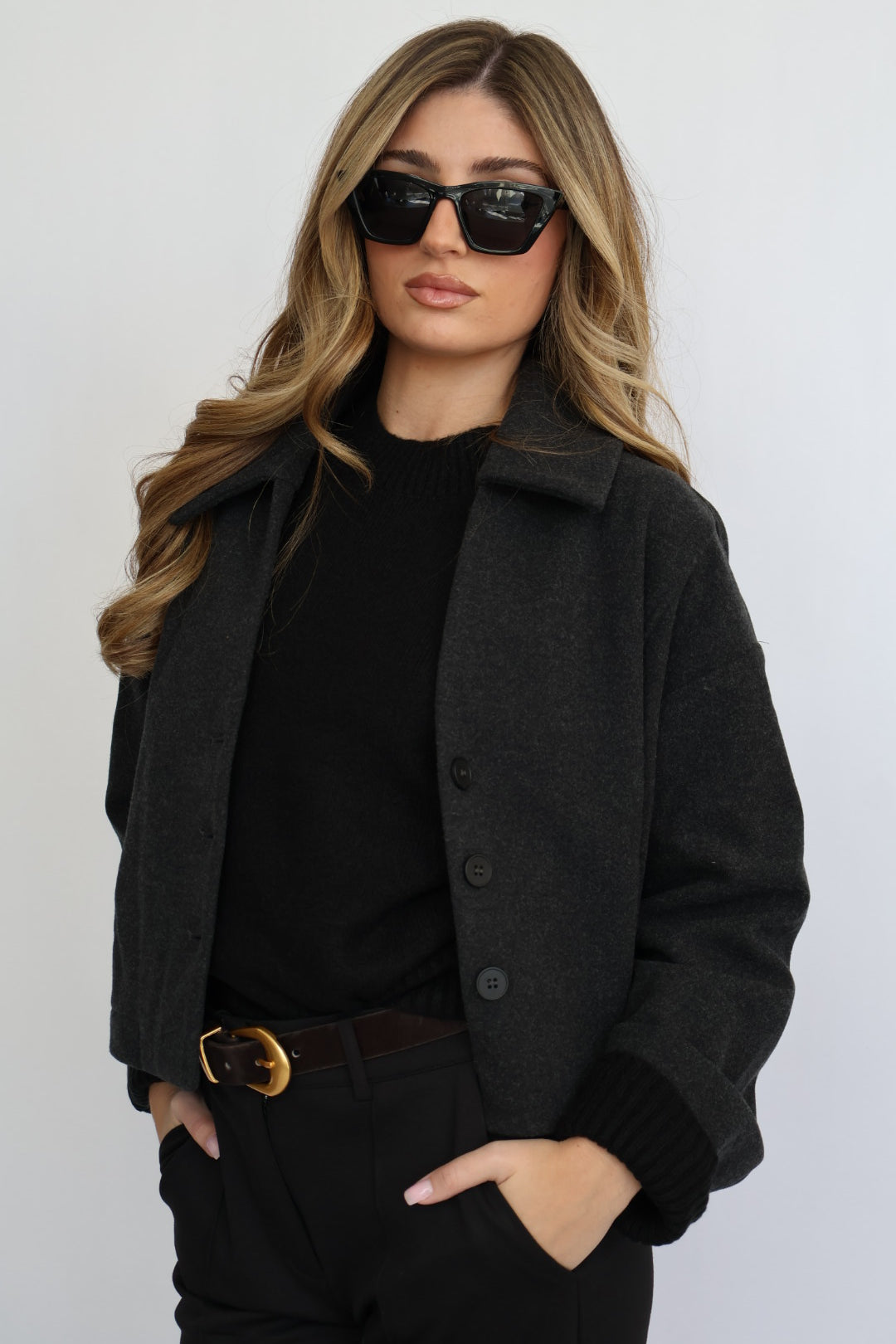 Crop Collared Jacket