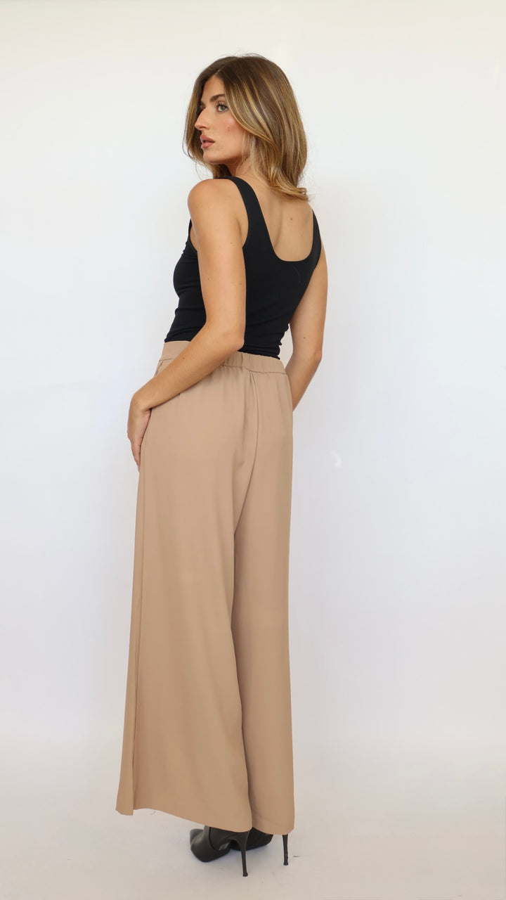 Pull-on Wide Leg Pants