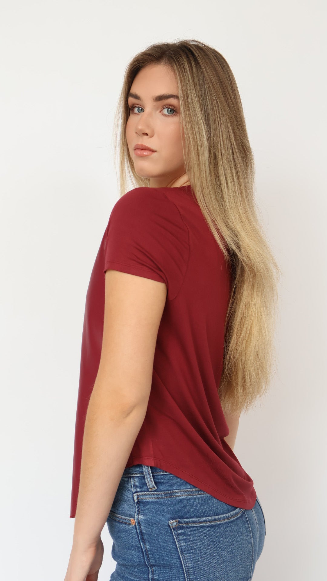 Elaina Vegan Leather Tee Shirt