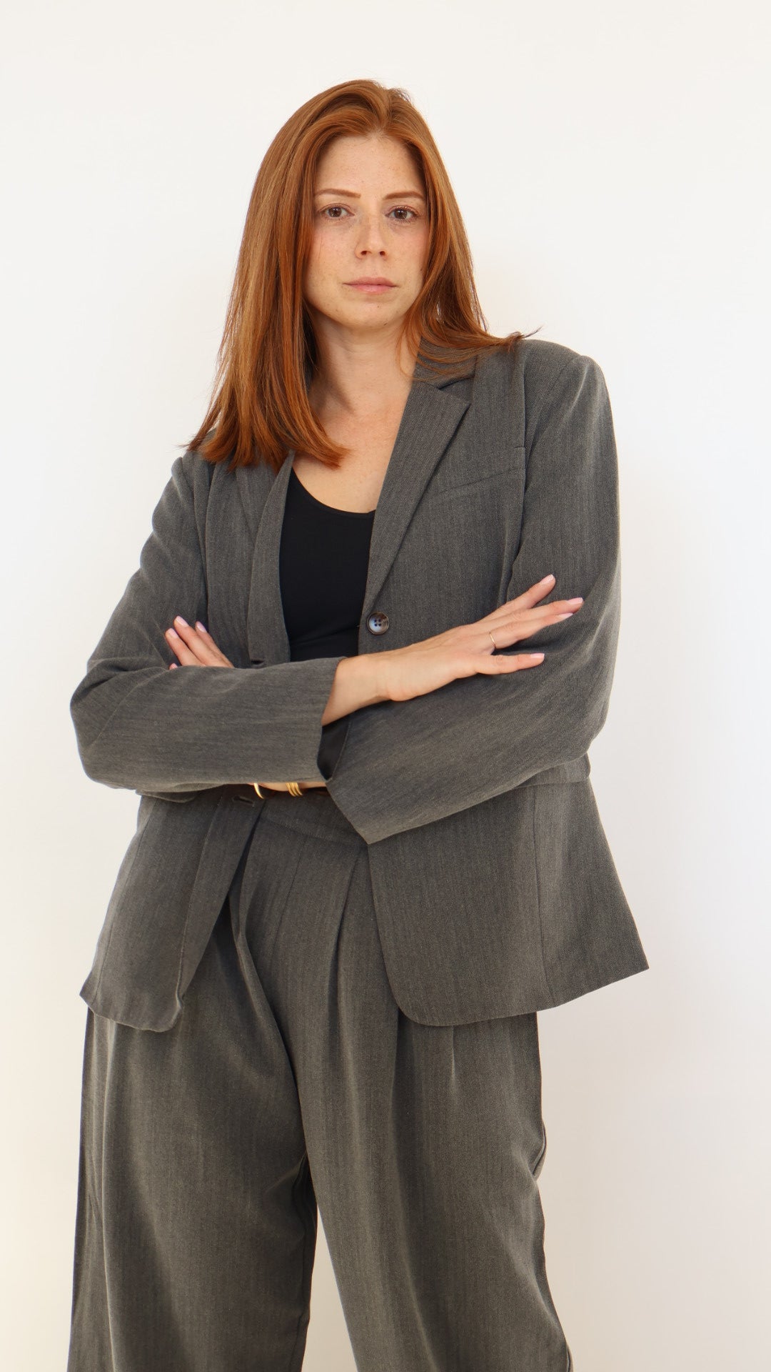 Preorder Oversized Button Front Blazer with Front Pockets