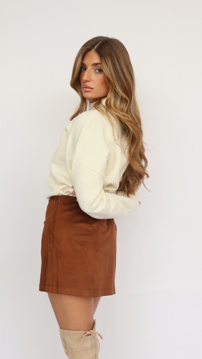 Steve Madden Cindi Vegan Suede Skort