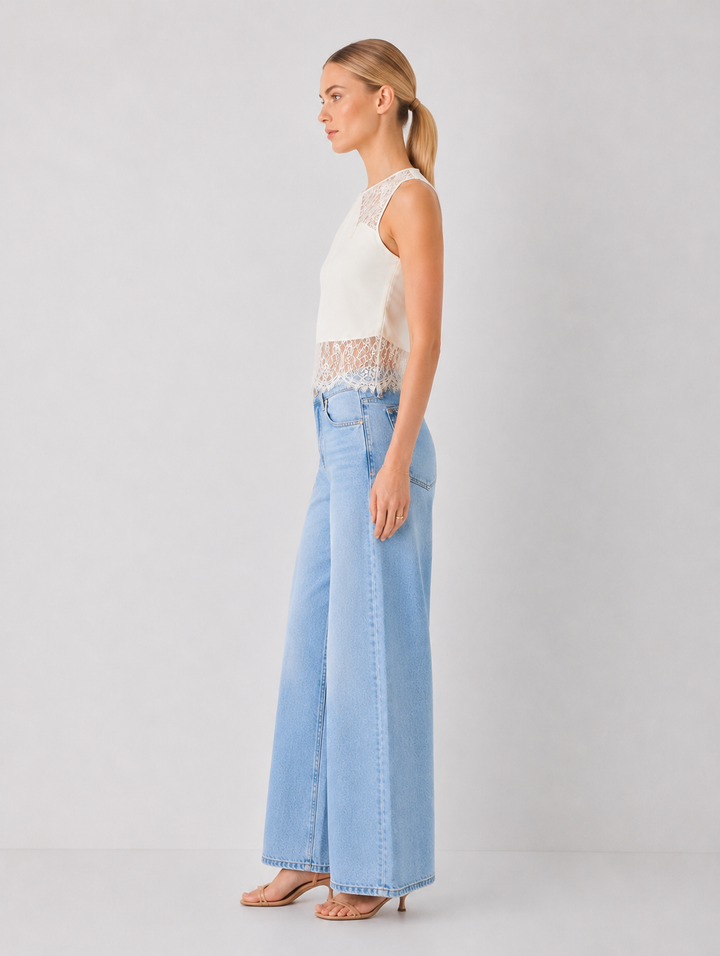 Lace Detail Sleeveless Top