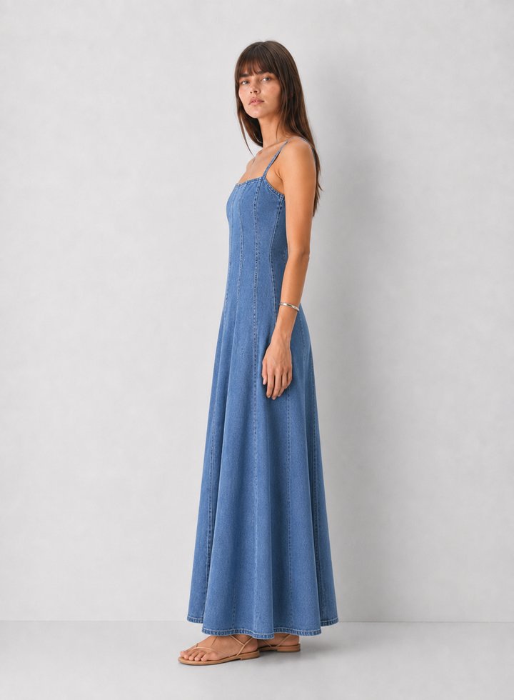 Z Supply Leonora Indigo Midi Dress