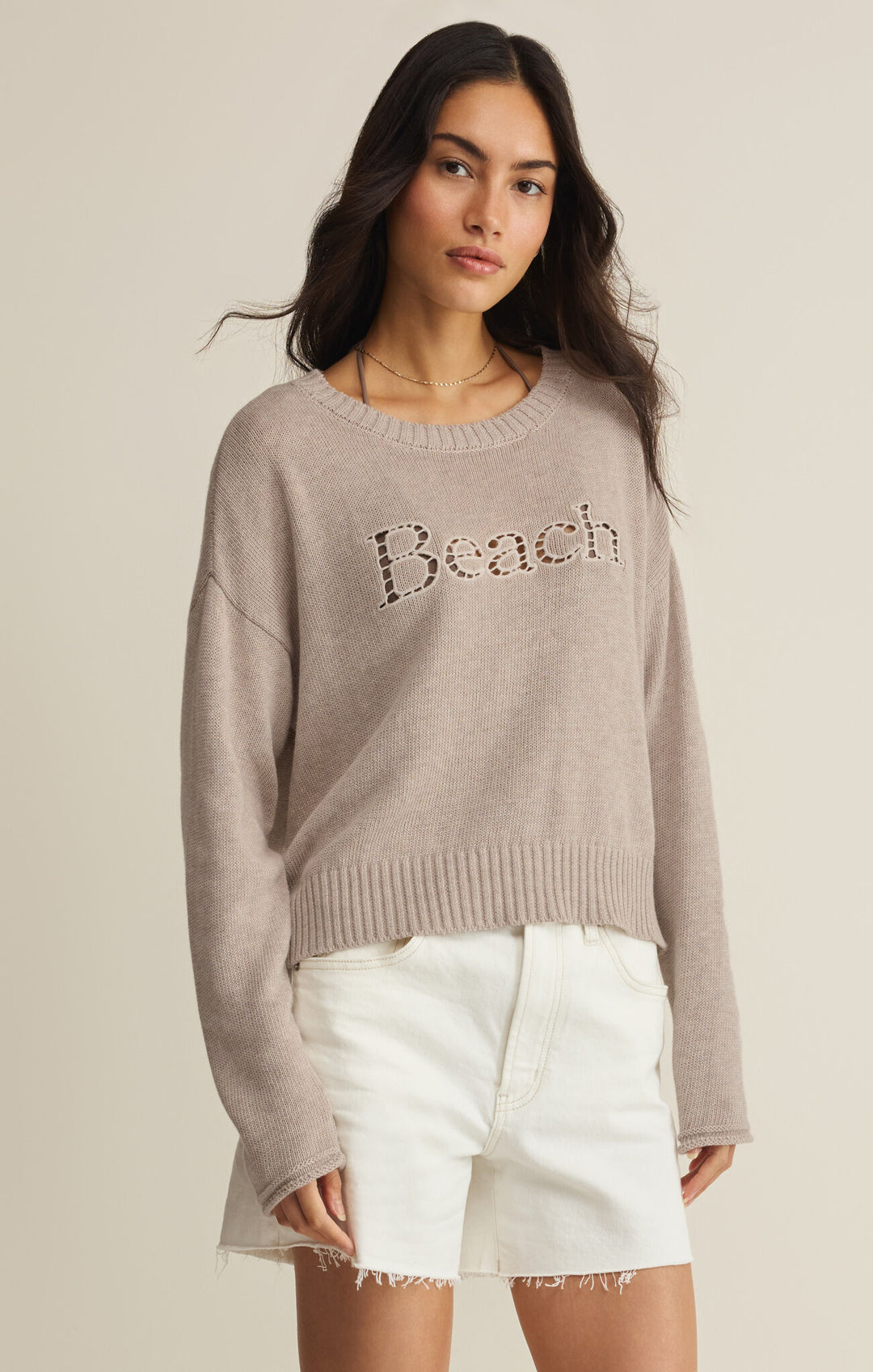 Z Supply Beach Embroidered Sweater