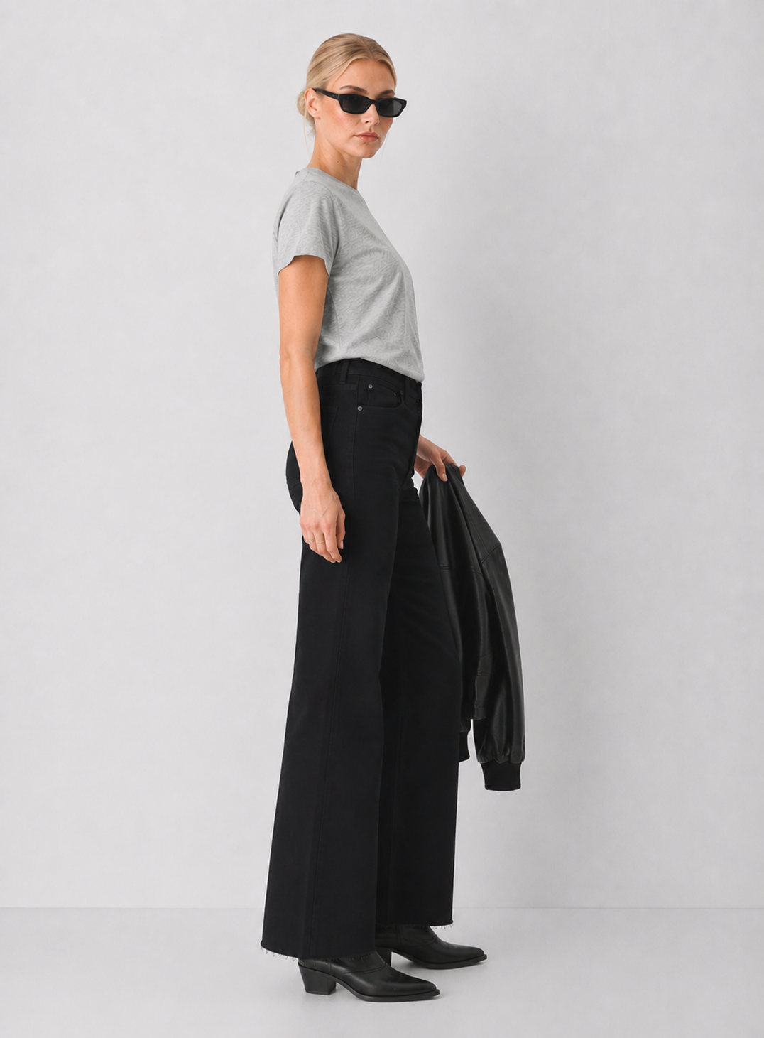 Dear John Fiona Wide Leg Jean - Black Arrow