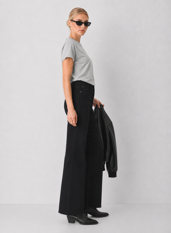 Dear John Fiona Wide Leg Jean - Black Arrow