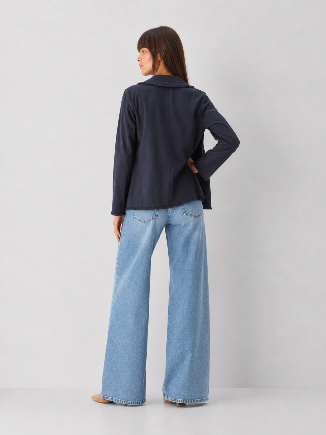 Elan Refined Fringe Blazer