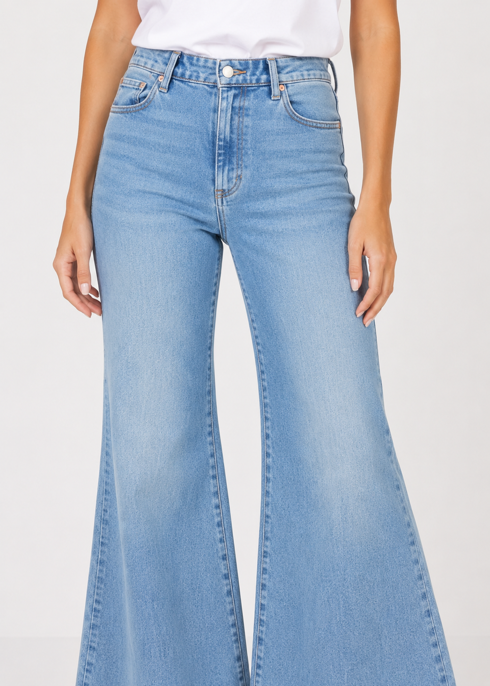 Dear John Hendrix High Rise Wide Leg Jeans Hillcress Wash