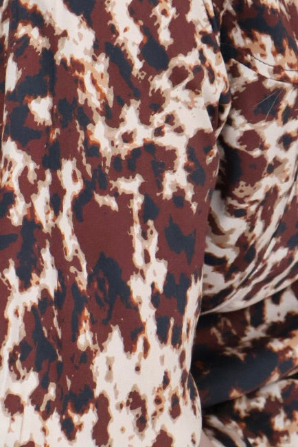 Button Front Ruched Blouse