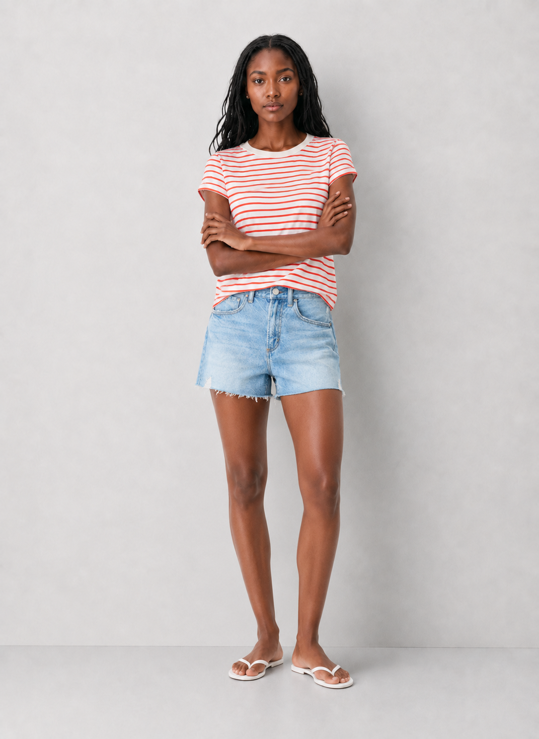 Z Supply Junie Striped Tee - Lychee