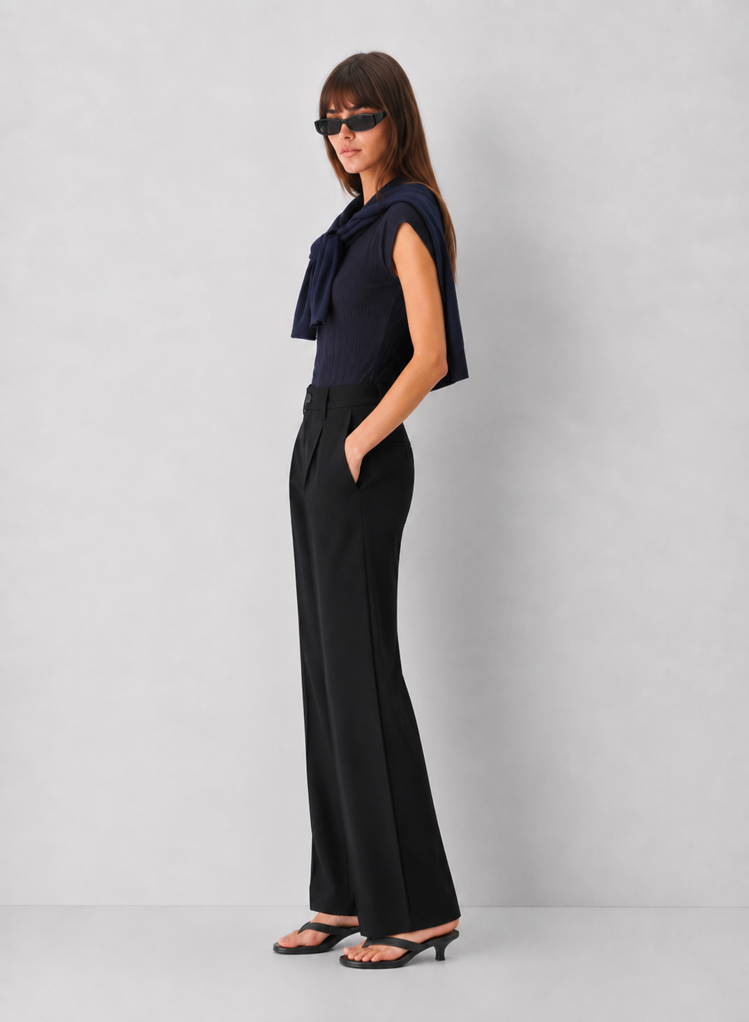 Fine Ribbed Knit Top