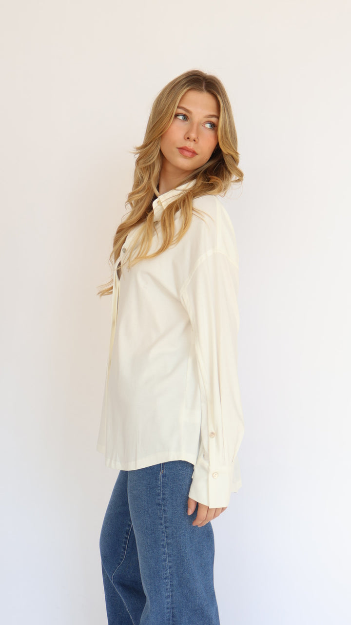 Basic Collar Button Down Shirt