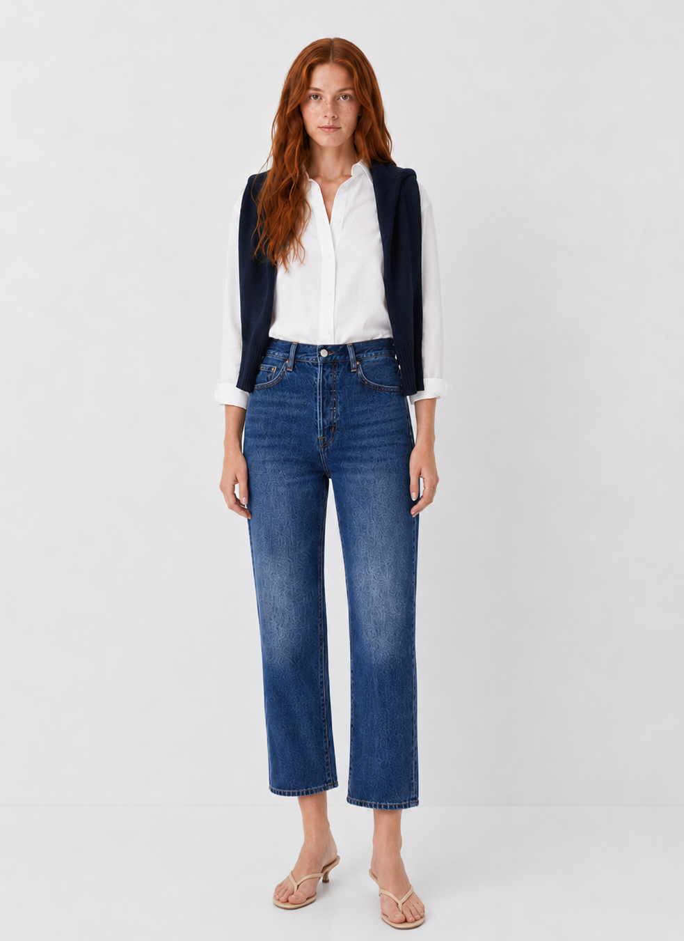 Pistola Cassie Crop Super High Rise Straight Jeans - Fairview