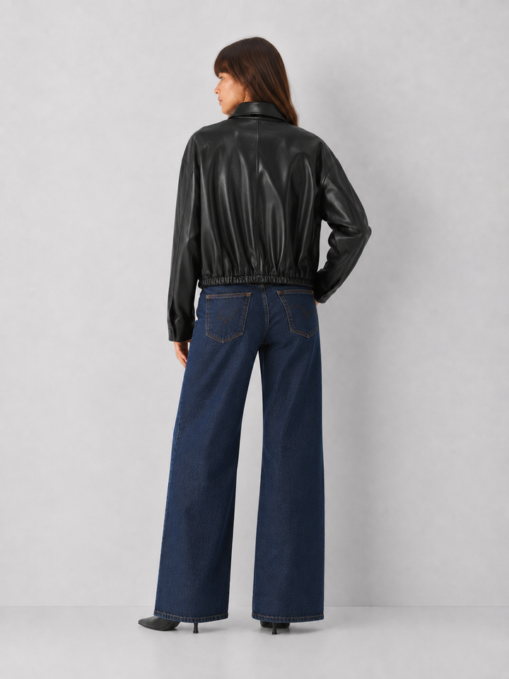Preorder Vegan Leather Bomber Jacket