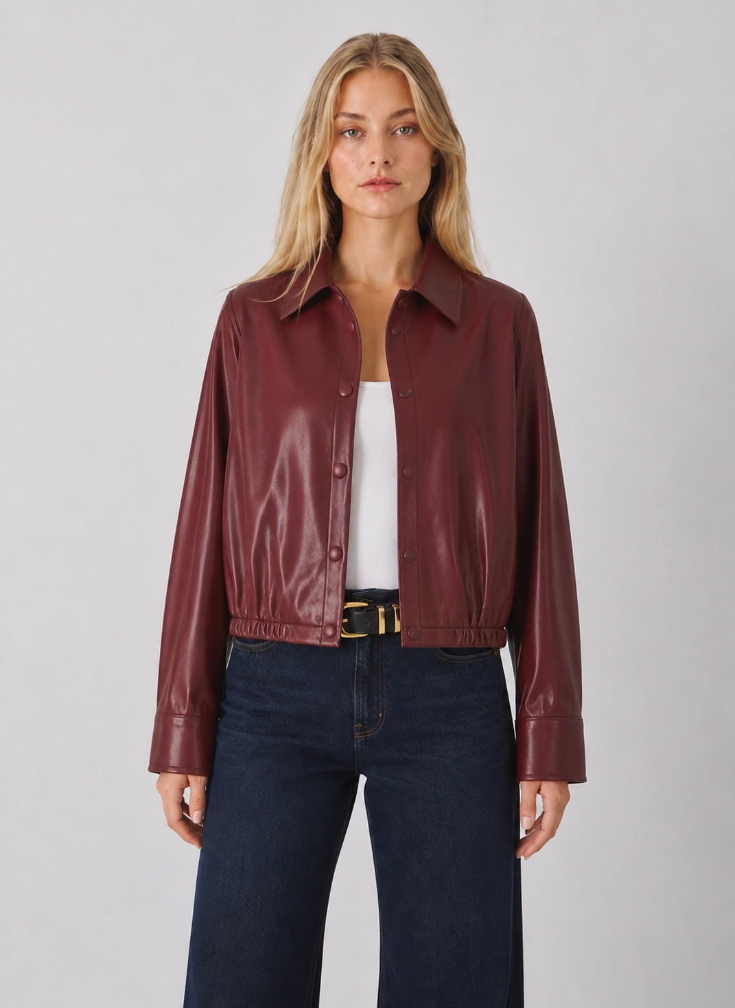 Preorder Vegan Leather Bomber Jacket